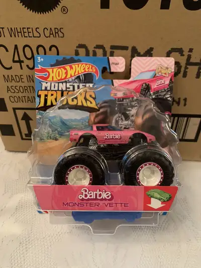 Hot Wheels TREASURE HUNT Barbie Monster Truck Vette $55 OBO, View more