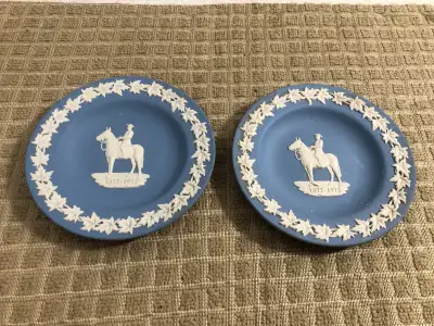 Pair of Vintage Centennial RCMP 1873-1973 Commemorative Wedgwood, View more