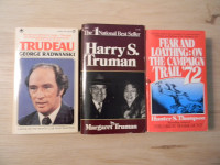 Trudeau, Truman, Hunter S. Thompson books