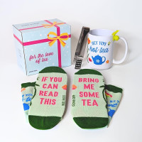 Tea Lovers Gifts Set - Mug, Tea Bag Squeezer, Tea Bag Holder-New