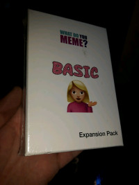 What do you meme expansion pack. New/unopened, Retail $15
$10 ea