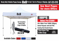 Heavy Duty New Popup Canopy Tent Gazebo 8x8 10x10  10x15 10x20