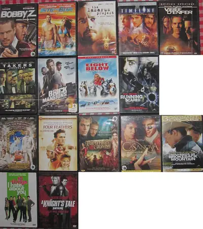 16 films Heath Ledger # 01 Paul Walker # 01 1 - Bobby Z 2 - Bleu D'Enfer 3 - Le Projet Lazarus 4 - P...