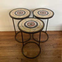 Pier 1 Mosaic Pattern Round Tables, FREE GTA DELIVERY