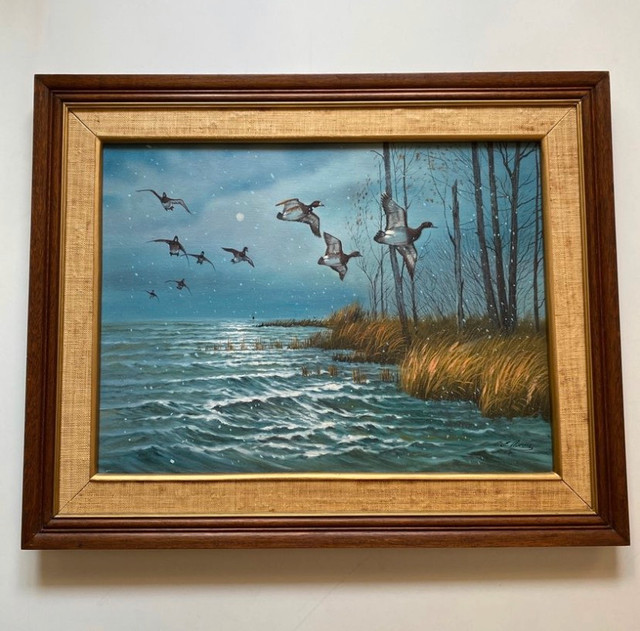 Canadian Geese Original Oil Painting in Arts & Collectibles in Abbotsford - Image 2