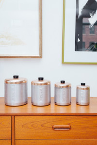 Vintage Canister Set circa 1950’s (4pc) 