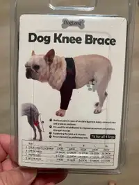 Dog knee brace for smaller breed dog
