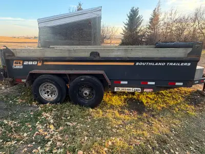 Selling 2018 Southland tandem axle 7x14ft dump trailer rated for 14,000 lbs. Everything works exactl...