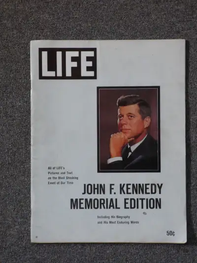 LIFE, LOOK, POST JFK Memorial magazines 1963.