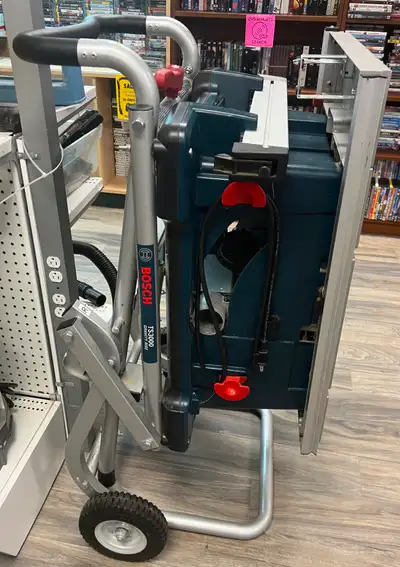 BOSCH TABLE SAW WITH STAND, View more