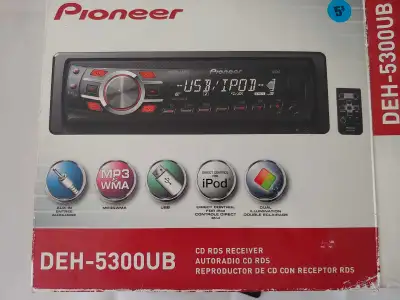 Pioneer DEH-P2900MP -Car CD/MP3 Player Radio Receiver -No Remote . Removable Face Plate. no case. Un...