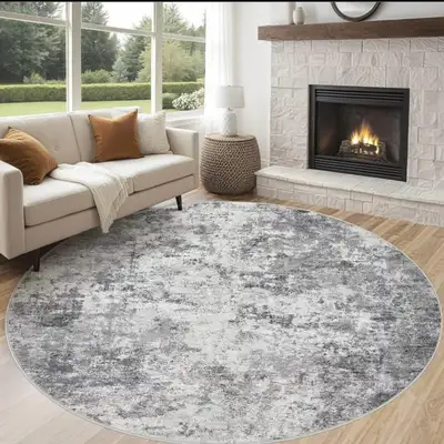 UERMEI 8ft Round Area Rug Living Room Rugs - 8x8Washable Large , View more