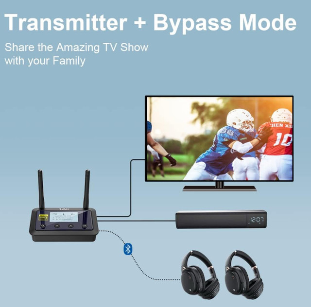 1Mii B03Pro+ Bluetooth Transmitter Receiver in Stereo Systems & Home Theatre in City of Toronto - Image 4