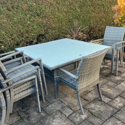 Patio Table and 8 chairs, View more