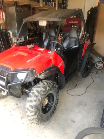 2011 RZR 800 HO, lots of extras, 1300kms, runs perfect and needs nothing. Trailer is 6x10 with brake...