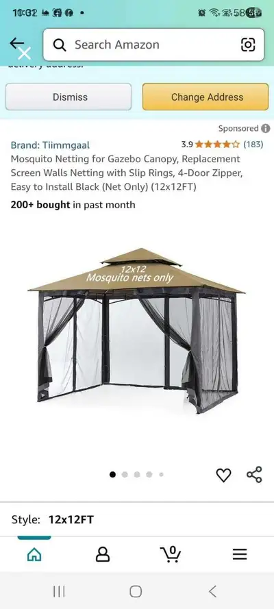 Tiimgaal Gazebo Netting 12x12, View more