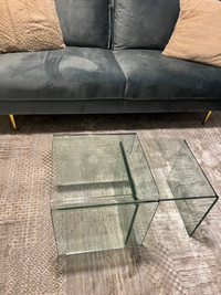 Glass Top Nesting table