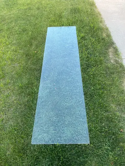 Clear Plexiglass panels 5mm x 24’’ x ~ 95’’, View more