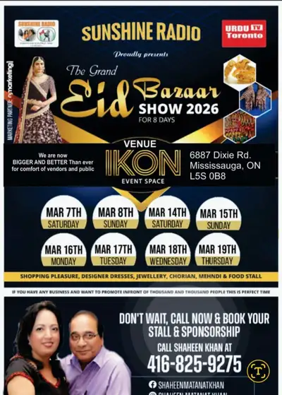 Largest Eid Bazaar @ IKON EVENT SPACE MISSISSAUGA, View more
