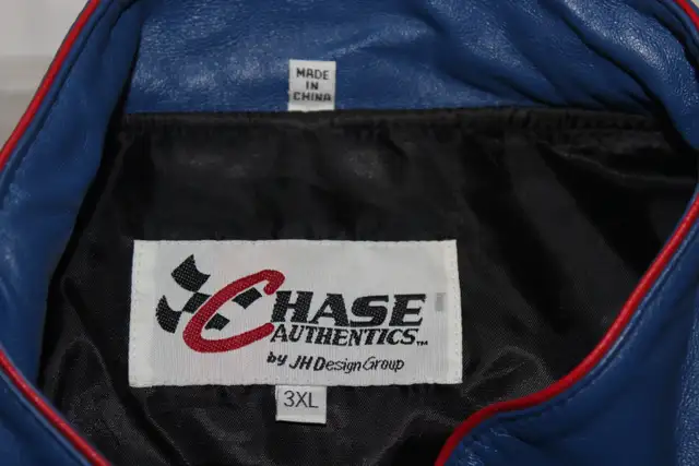 Awesome Chase Authentics NASCAR Racing Leather Jacket in Men's in Calgary - Image 7