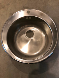 NEW Stainless steel round sink