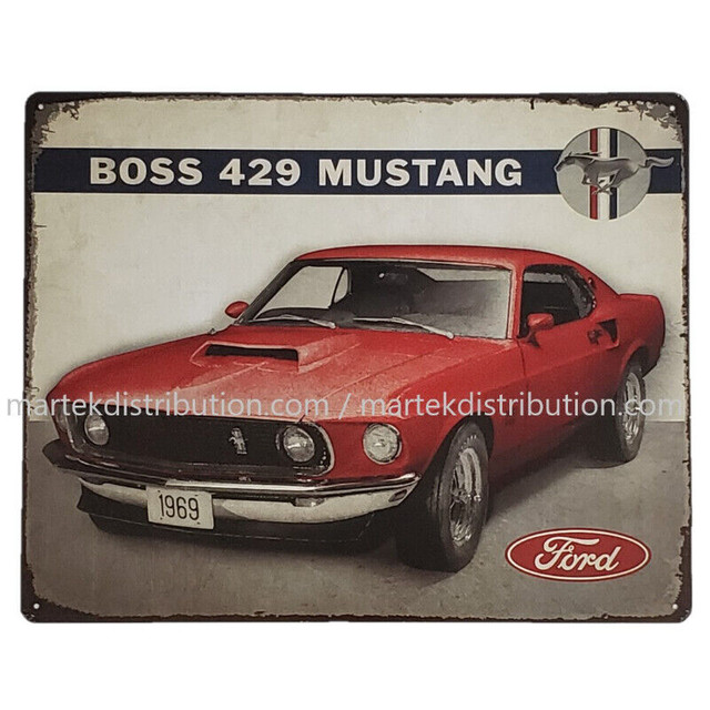 Enseignes Muscle Car 12"X15" en métal $16.99+taxes chaque, neuf dans Art et objets de collection  à Saint-Jean-sur-Richelieu - Image 3