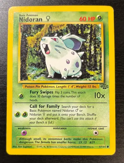99 Pokemon Jungle Nidoran #57/64, View more