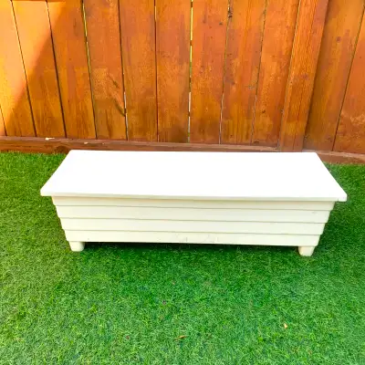 Planter Box Flower Pot Window Plants Indoor Outdoor Graden White, View more