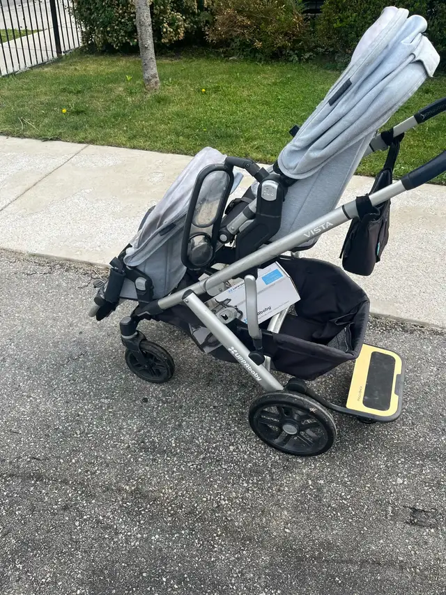 Uppababy Vista Stroller, piggy back, bassinett in Strollers, Carriers & Car Seats in Mississauga / Peel Region - Image 4