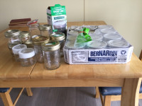 Canning Jars and part box of Lids