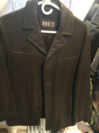 Roots brown Leather Jacket