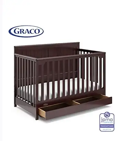 Graco Hadley 4-in-1 Convertible Crib with mattress, View more