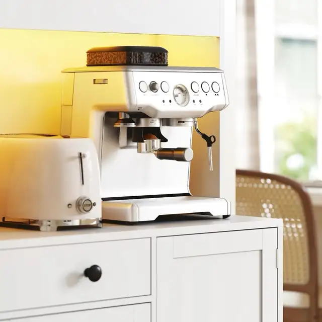 Tall Kitchen Pantry with LED Light, Freestanding Storage Cabinet in Bookcases & Shelving Units in Markham / York Region - Image 11