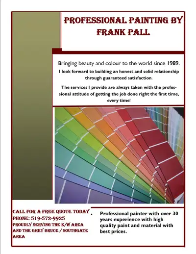 Professional Painting By Frank Pall At A Price You Can Afford, View more