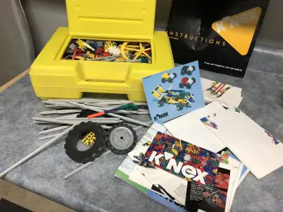 Large amount of parts and instruction pamphlets