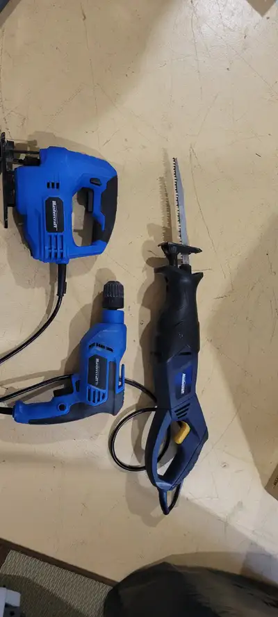 Reciprocating Saw ,  drill, jig saw.  3 units 100 firm, View more