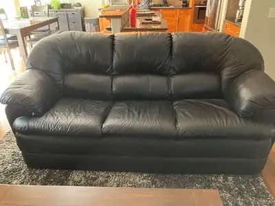 genuine leather couch and loveseat, View more