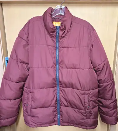 Mens Burgundy Puffer Jacket, View more