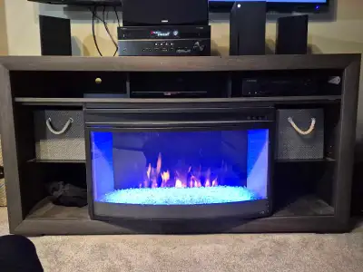 Fake Electric Fireplace TV Stand, View more