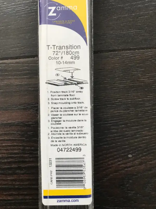 T-Transition 72''/180cm brown new for the stairs or floors. in Other in Regina - Image 2