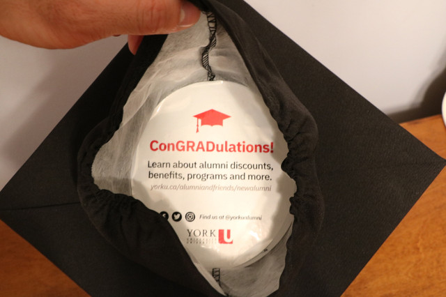 York University Graduation Cap Black in Multi-item in City of Toronto - Image 3