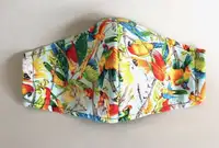 GREAT HAND MADE PARROTS MASK w LINING & POCKET for FILTER