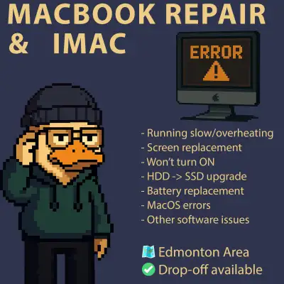 MacBook & iMac Repair — Edmonton Area, View more