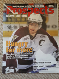 OHL Prospects magazine Dec 2006 signed by Petes Steve Downie