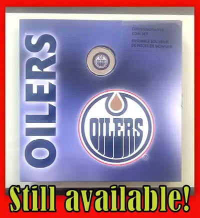Edmonton Oilers 2008 Coin Set with Special Coloured Loonie!, View more