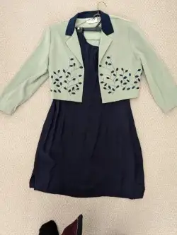 Jessica Two Piece Outfit For Any Occasion. Green & Blue, View more