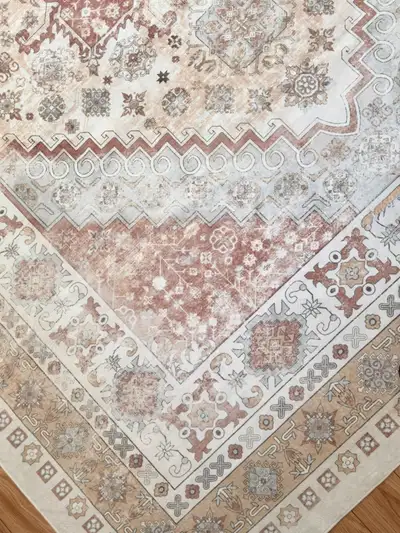  New Rug: Earth Tone Southwestern Style in Terracotta & Taupe, View more
