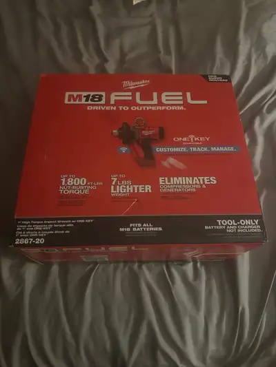 New - Milwaukee M18 FUEL 18V 1-Inch High Torque Impact Wrench, View more