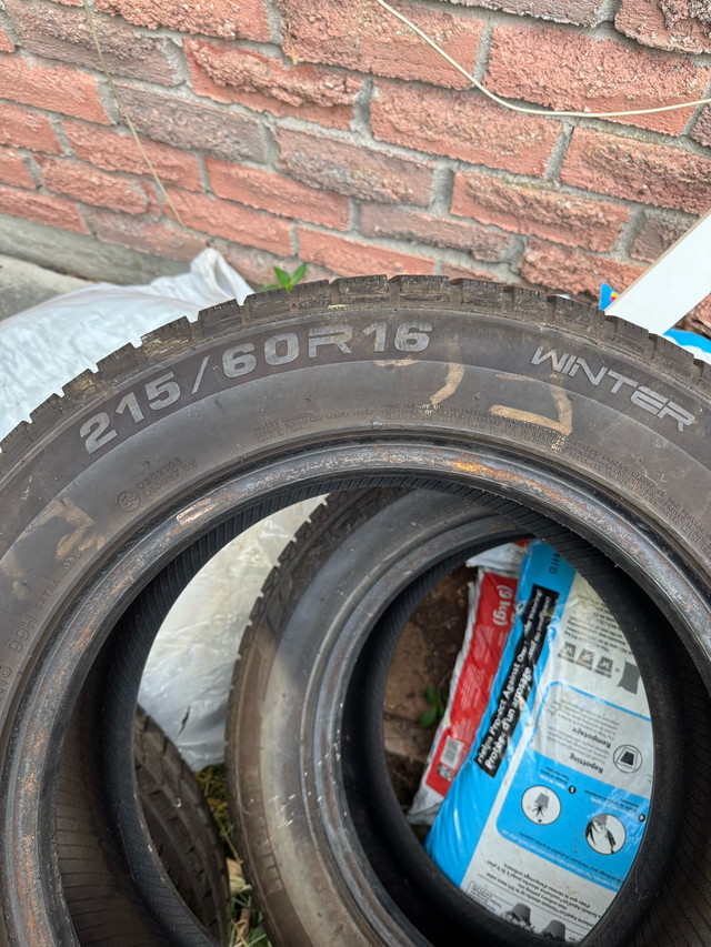 215/60R16 Winter Tires - Set of 4 in Tires & Rims in City of Toronto - Image 2