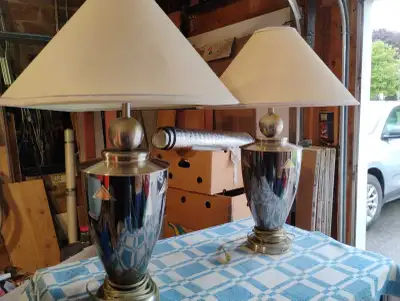 Table Lamps 30in tall. excellent condition, View more